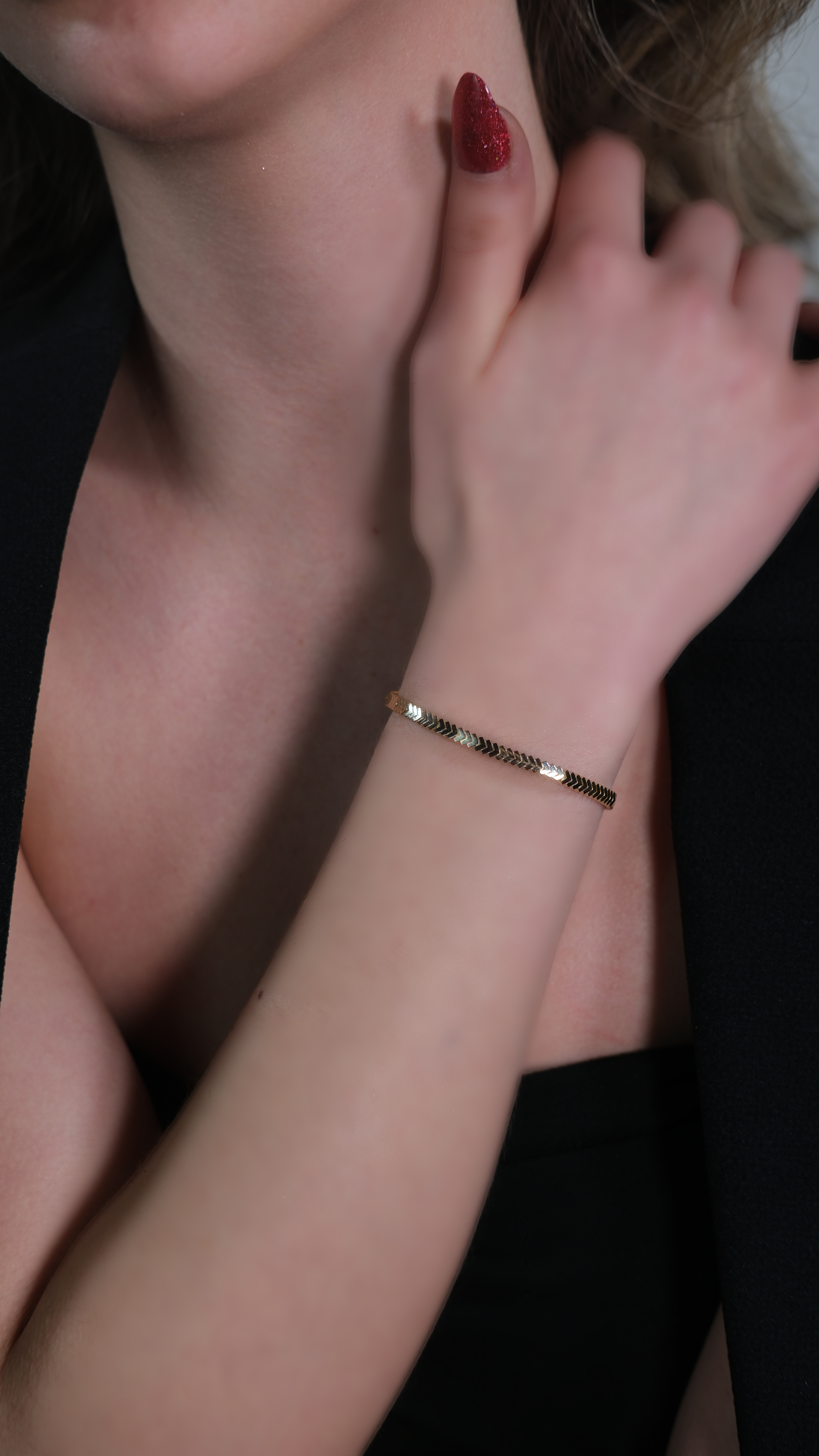 Altın Balıksırtı Bileklik